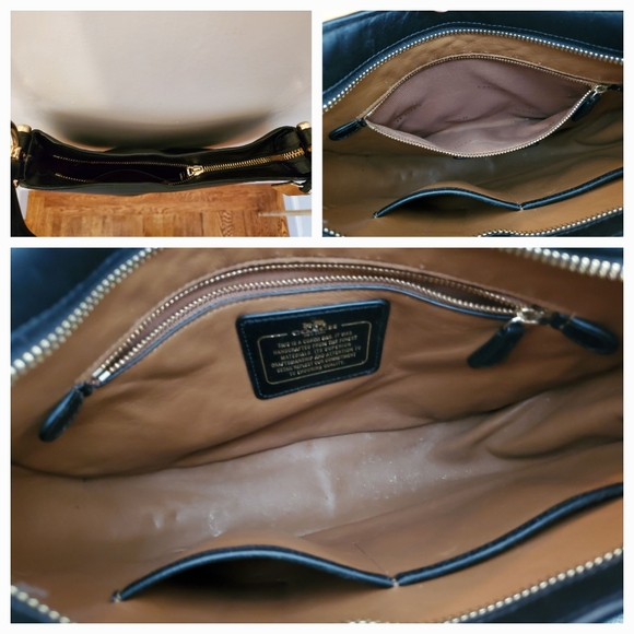 Coach Black Smooth Leather Nomad Hobo Shoulder Bag - Picture 7 of 8